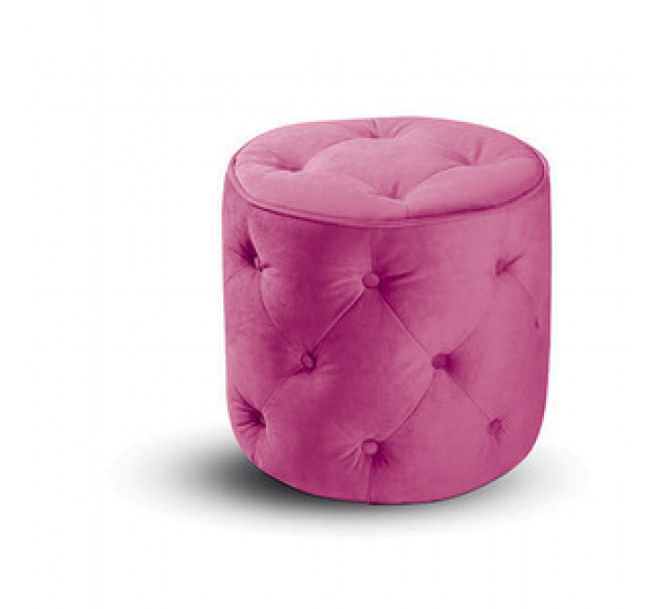 Ave-Six Curves Tufted Round Circular Ottoman
