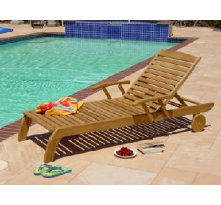 Lanza Teakwood Hampton Chaise Lounge