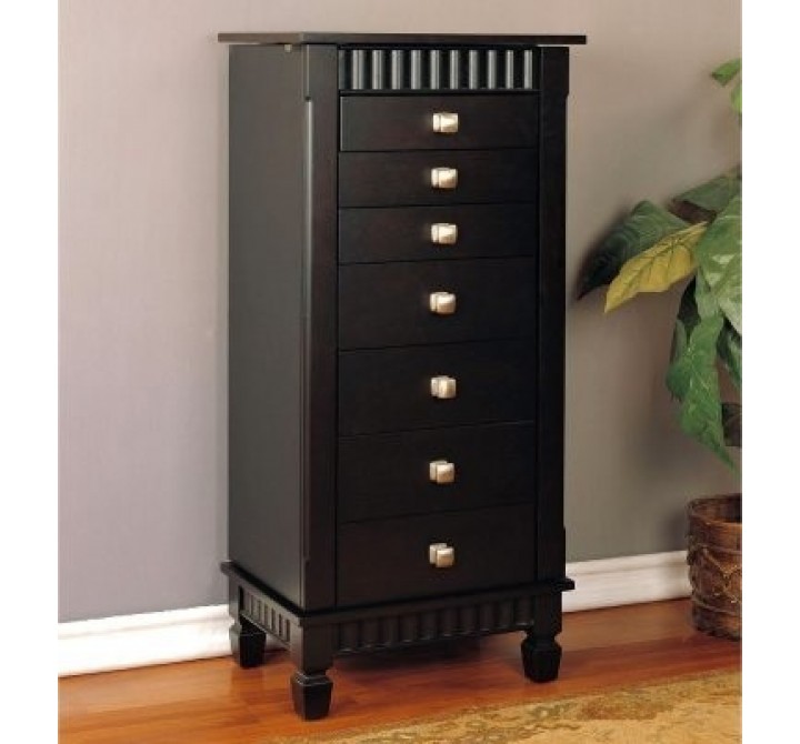 Powell Merlot Jewelry Armoire