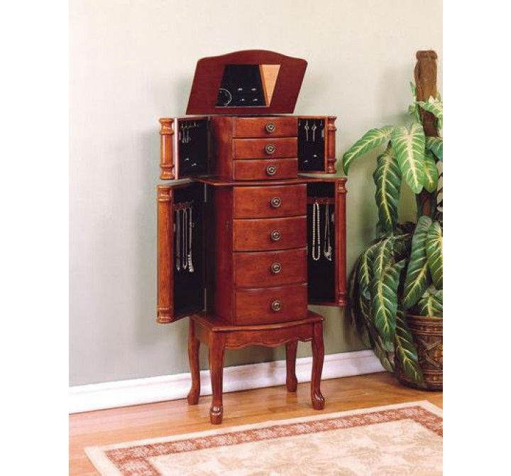 Powell Classic Cherry Jewelry Armoire