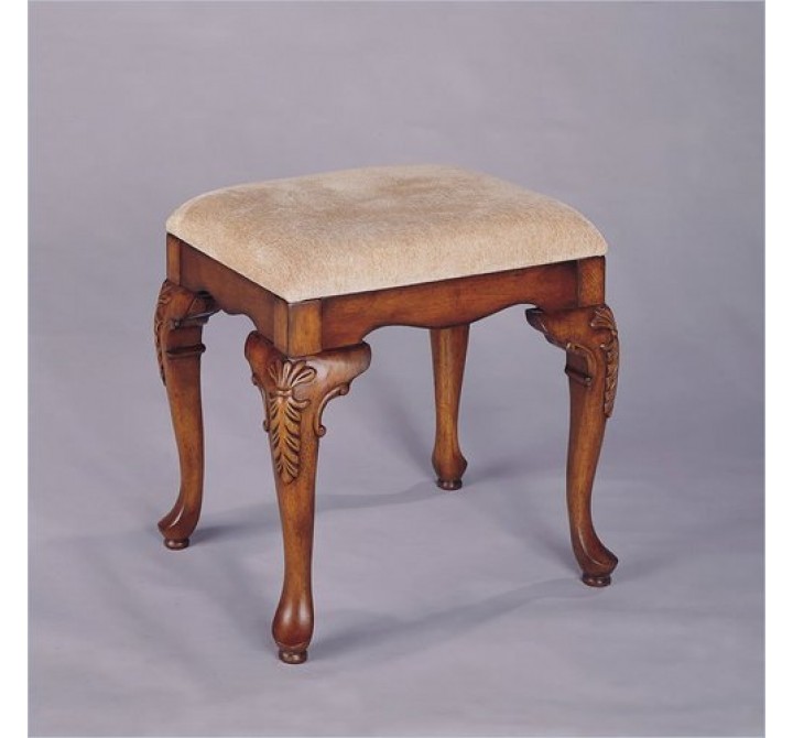 Powell Jamestown Landing Bench in Deep Cherry