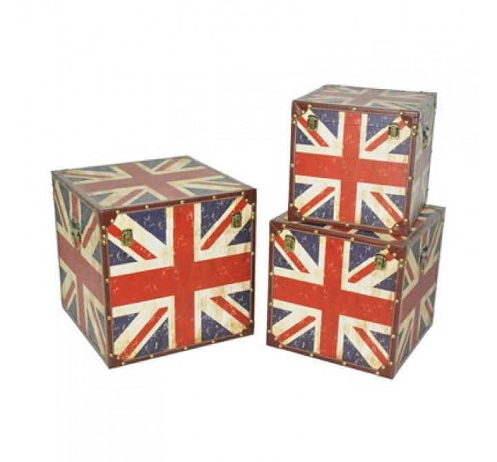 Screen Gems Union Jack Trunks - Set of 3