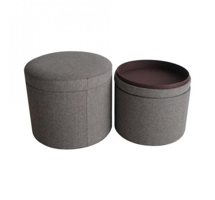 Screen Gems Mandalay Tweed Storage Ottoman