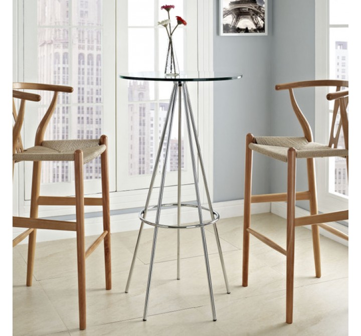 Modway Sync Bar Table in Clear