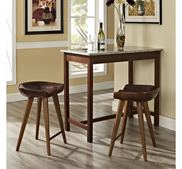 Modway Stellar Stool in Walnut
