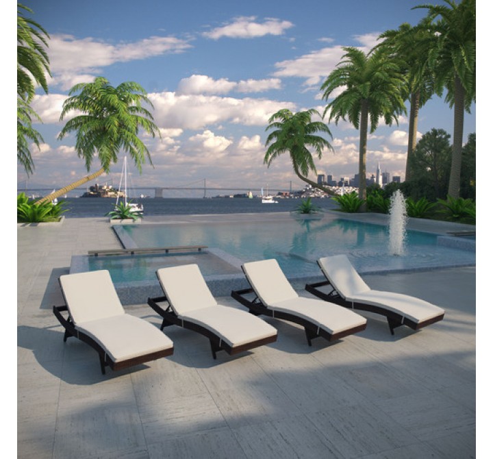 Modway Peer Chaise Set of 4