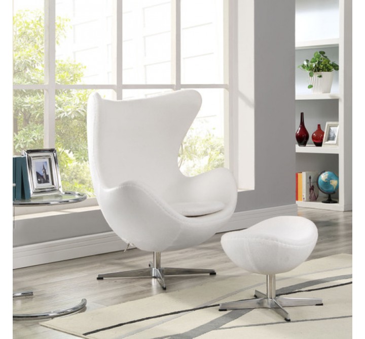 Modway Glove Lounge Chair and Ottoman Set