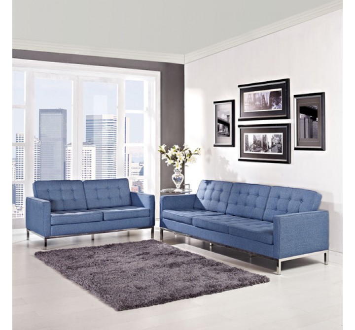 Modway Loft Loveseat and Sofa Set of 2