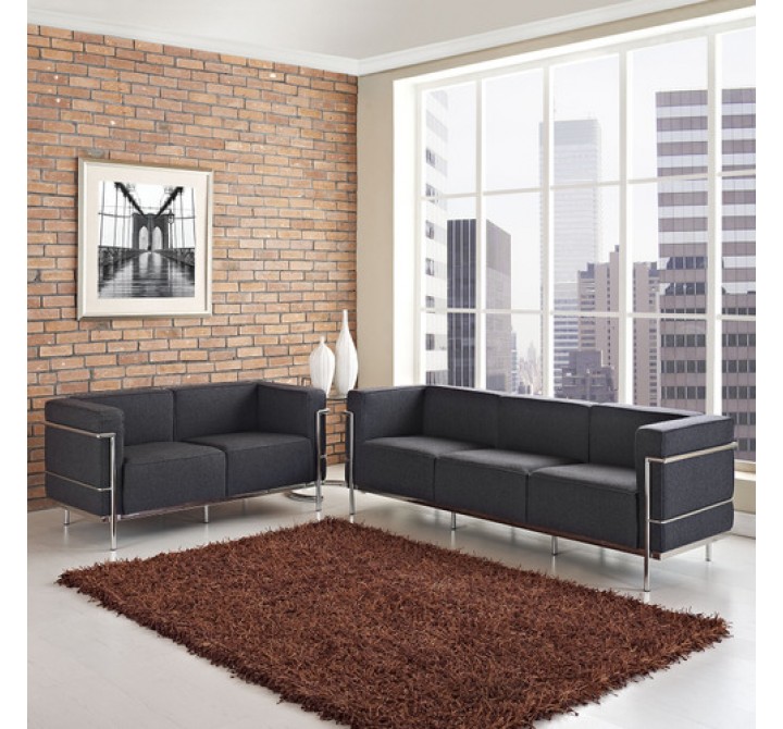 Modway Charles Loveseat and Sofa Set of 2