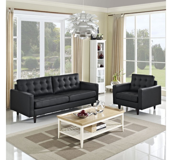 Modway Empress Sofa and Armchair Set of 2