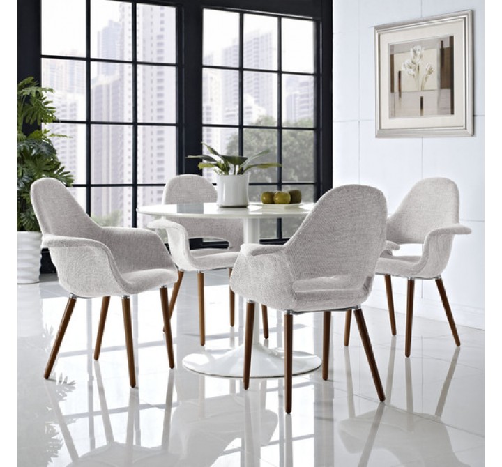 Modway Taupe Dining Armchair Set of 4
