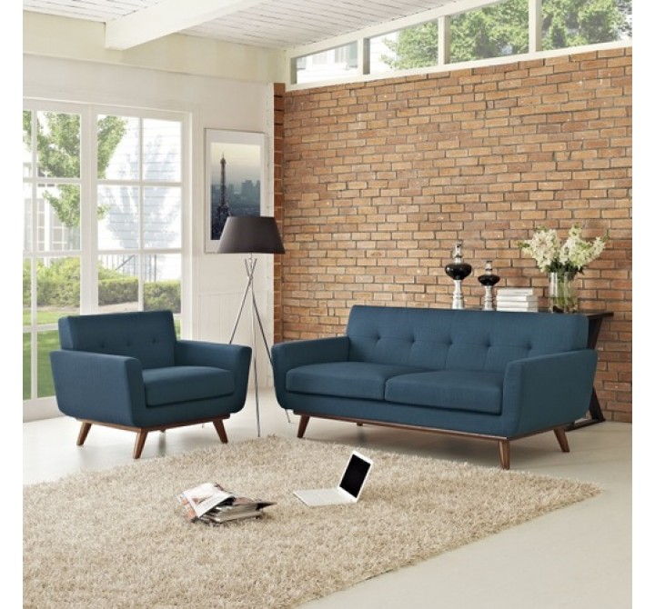 Modway Engage Armchair and Loveseat Set of 2