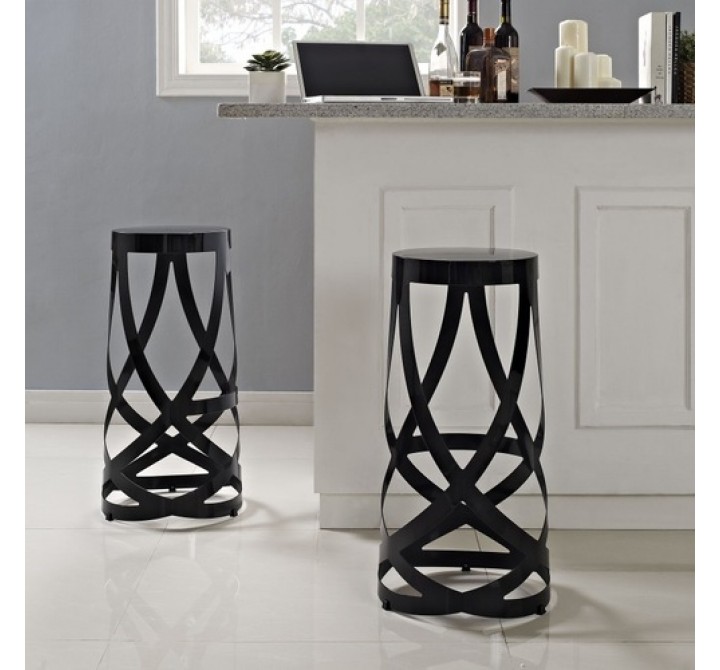 Modway Ribbon Bar Stool Set of 2