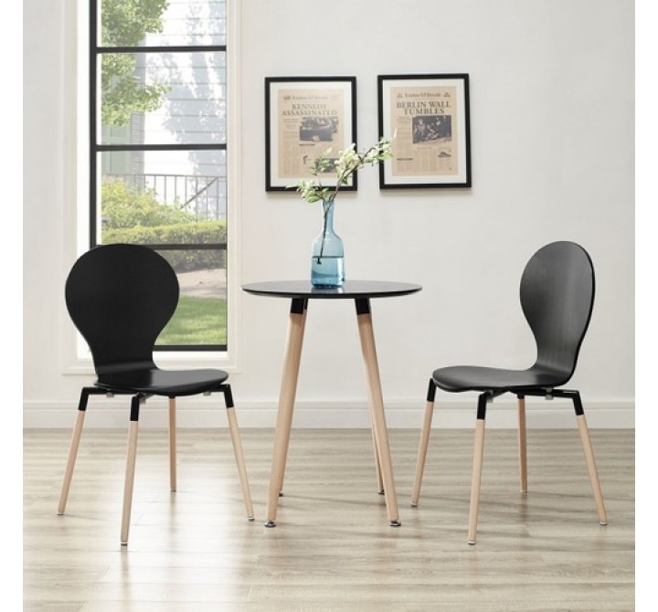 Modway Path Dining Chairs and Table Set of 3