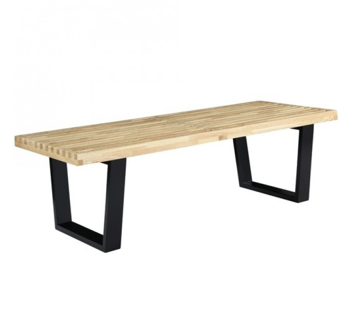 Modway Sauna 4' Bench in Natural