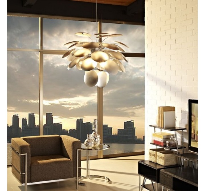 Modway Bloom Pendant Light in Silver