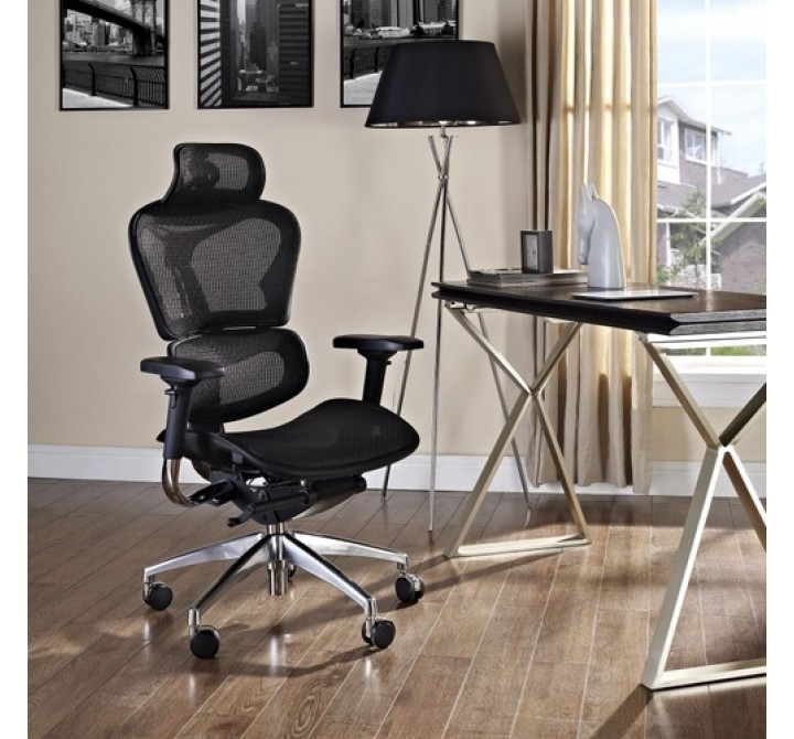 Modway Lift Highback Office Chair in Black