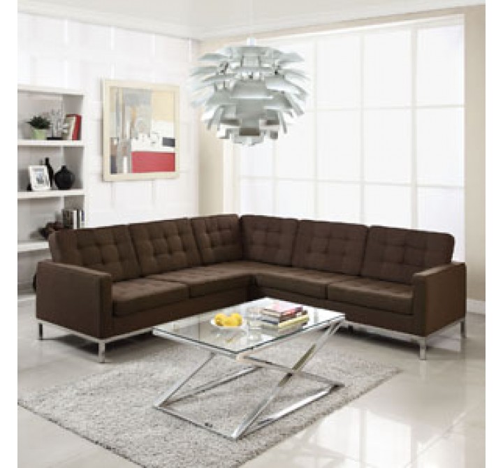 Modway Loft L-Shaped Sectional Sofa