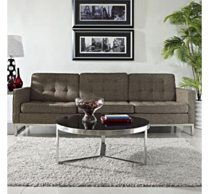 Modway Disk Coffee Table in Black