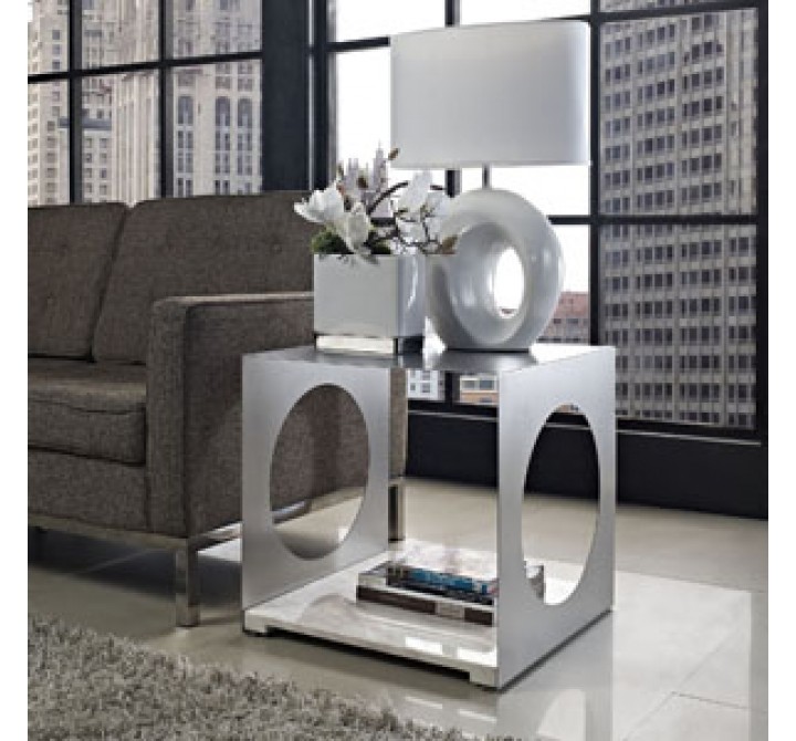 Modway Surpass Side Table in White