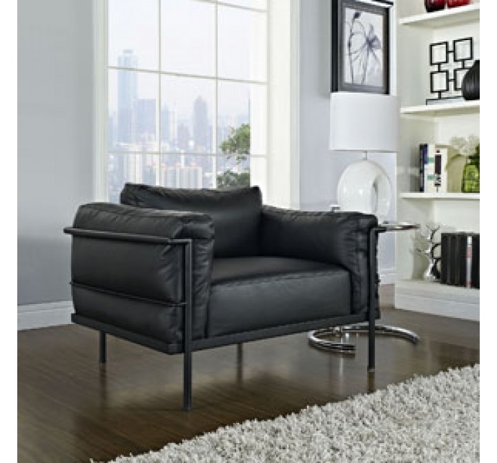 Modway Charles Grande Leather Armchair