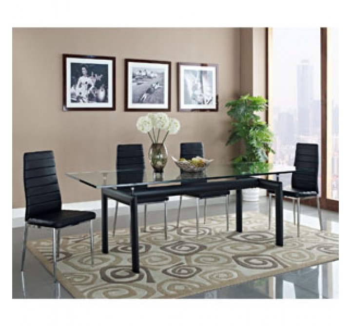 Modway Charles Dining Table in Black