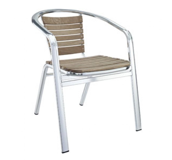 Modway Express Dining Armchair in Silver
