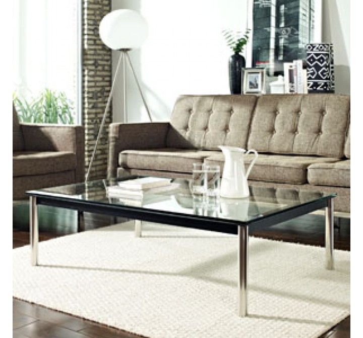 Modway Charles Rectangle Coffee Table in Black