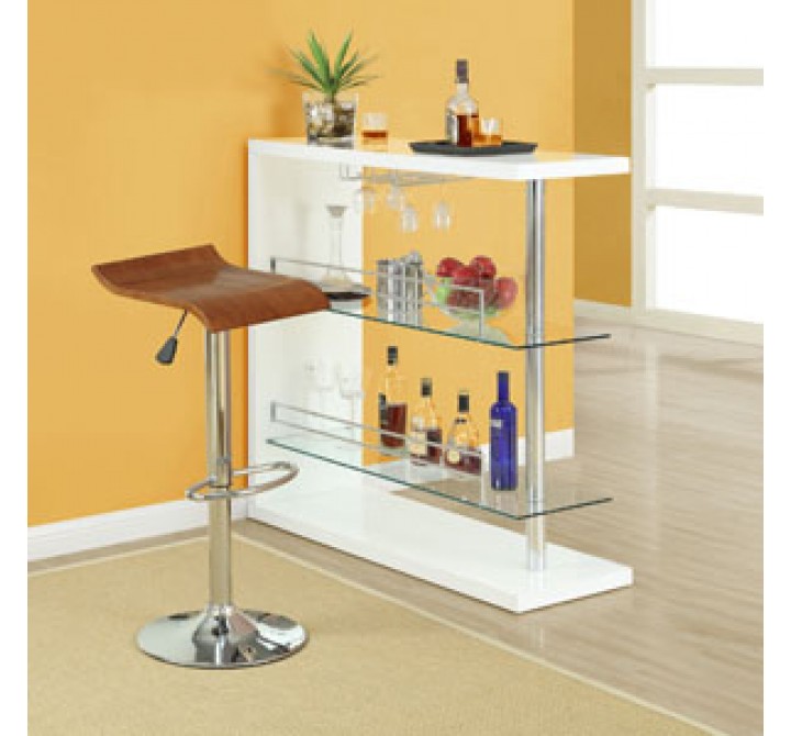 Modway Bentwood Bar Stool in Oak