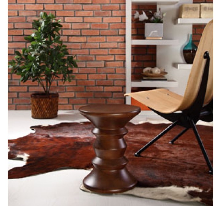 Modway Whittle Stool in Walnut