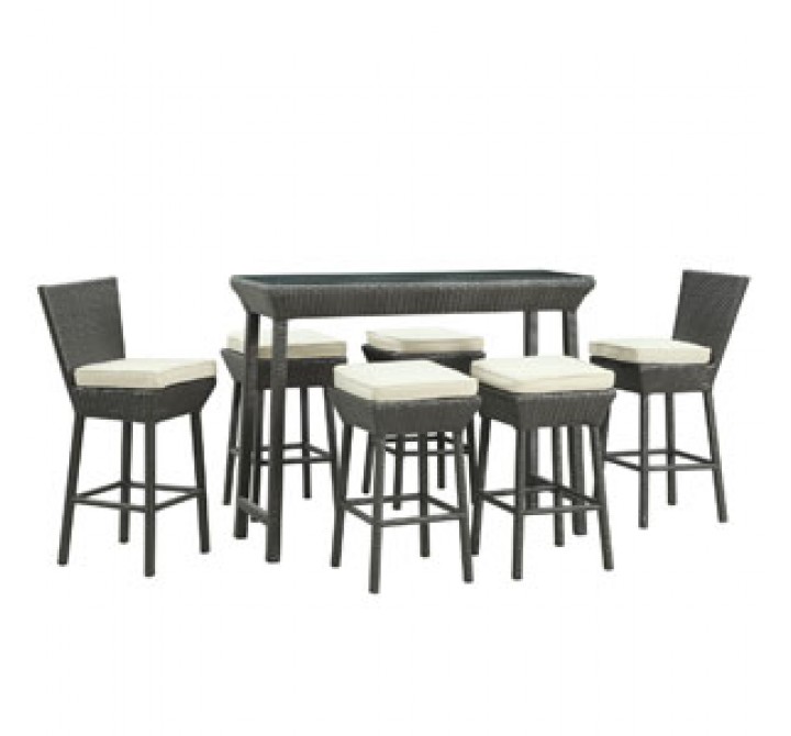 Modway Napa 7 Piece Pub Set - White - On SALE!