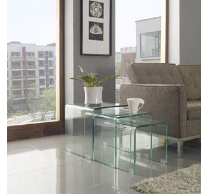Modway Cascade Coffee Table in Clear