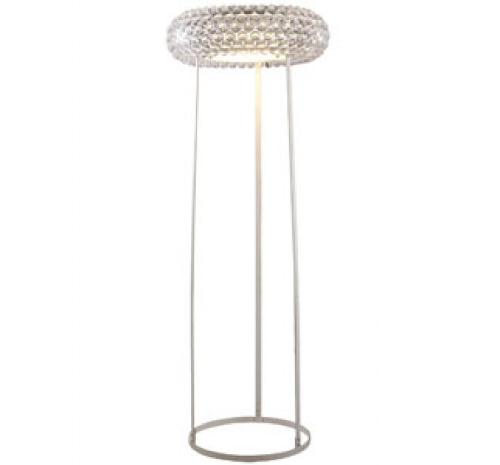 Modway Halo Floor Lamp in Clear