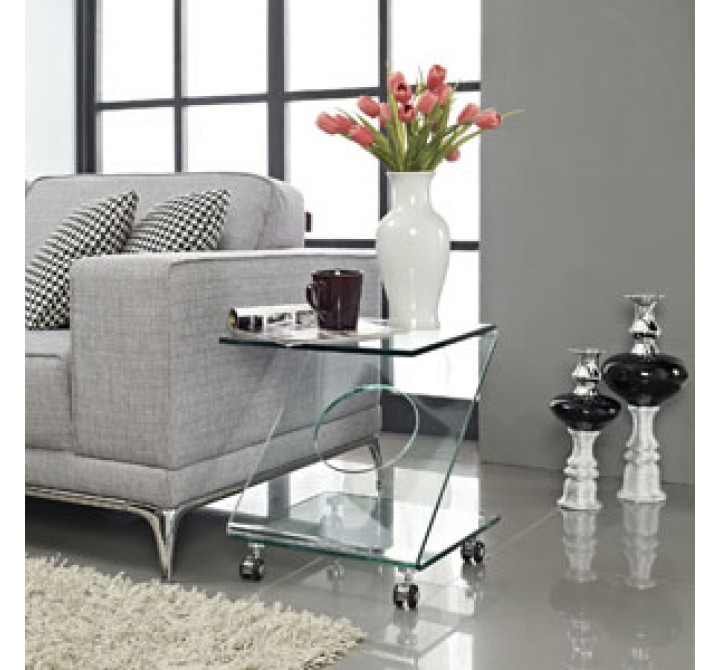 Modway Z Side Table in Clear