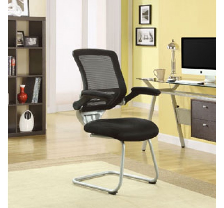 Modway Edge Reception Chair in Black