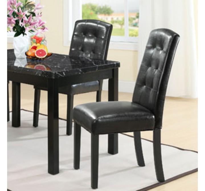 Modway Perdure Dining Chairs Set of 2 in Black