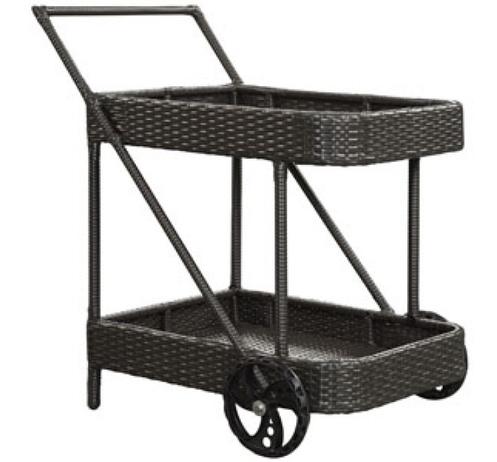 Modway Replenish Beverage Cart in Espresso