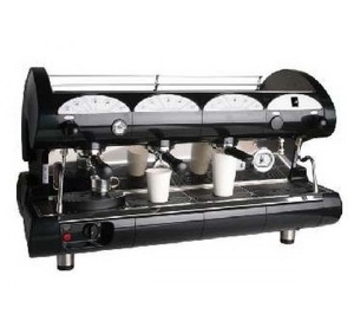 La Pavoni BAR-star Espresso Machine 3V-B 3 Group Volumetric - Black/Red
