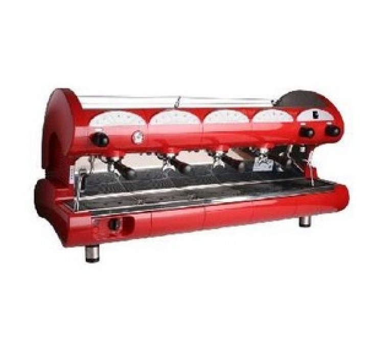 La Pavoni BAR-star Espresso Machine 4V-R  4 Group Volumetric - Red