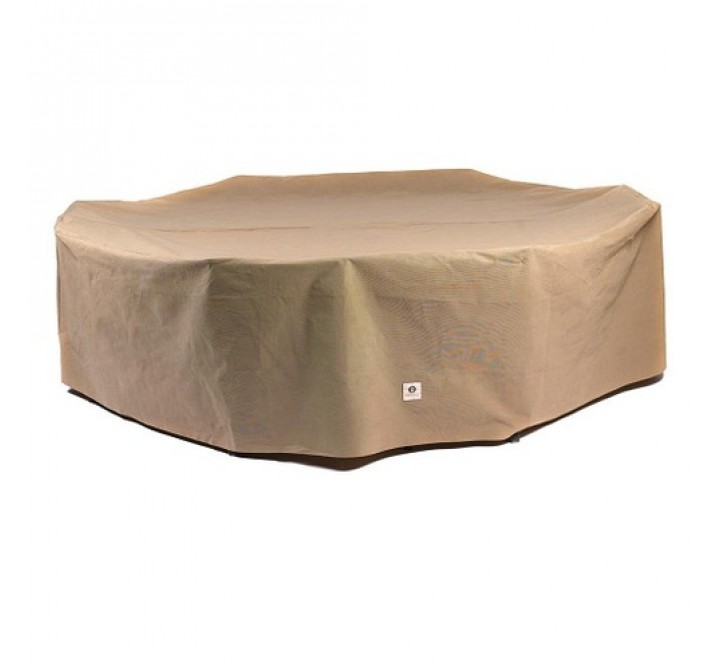 Duck Covers Essential 96"L Rectangle/Oval Patio Table W/ Chairs Cover