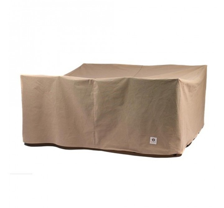 Duck Covers Essential 92"W Square Patio Table W/ Chairs Cover