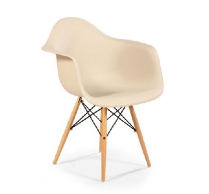 Stilnovo The Mid Century Eiffel Arm Chair w/ Wooden Dowel Legs