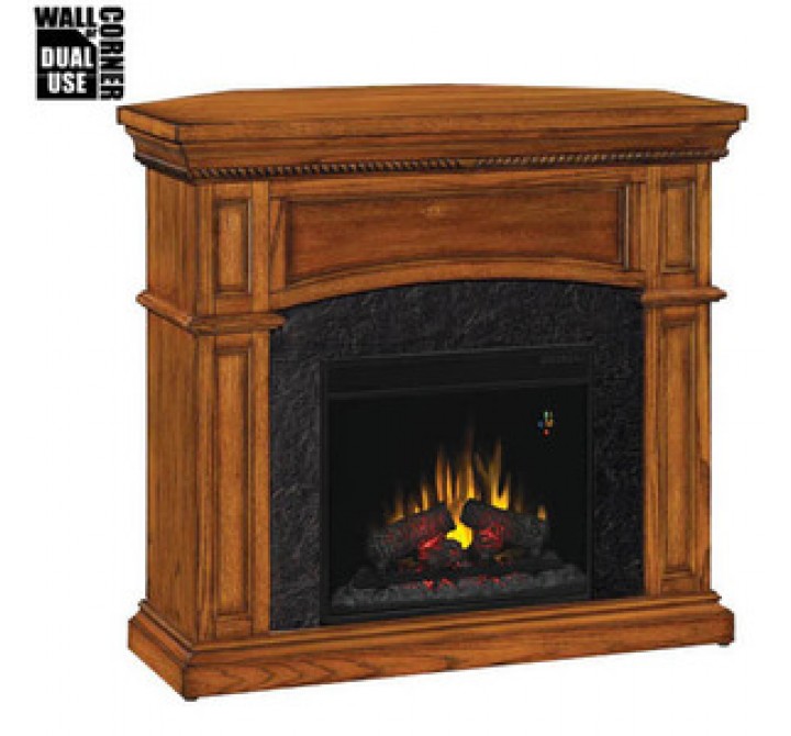 Fireside America Classic Flame 18 Inches Nantucket Corner/Wall Electric Fireplace