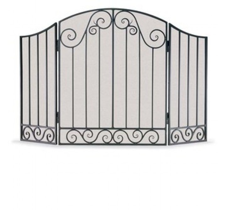 Fireside America Napa Forge 3 Panel Vienna Arch Screen - Brushed Bronze