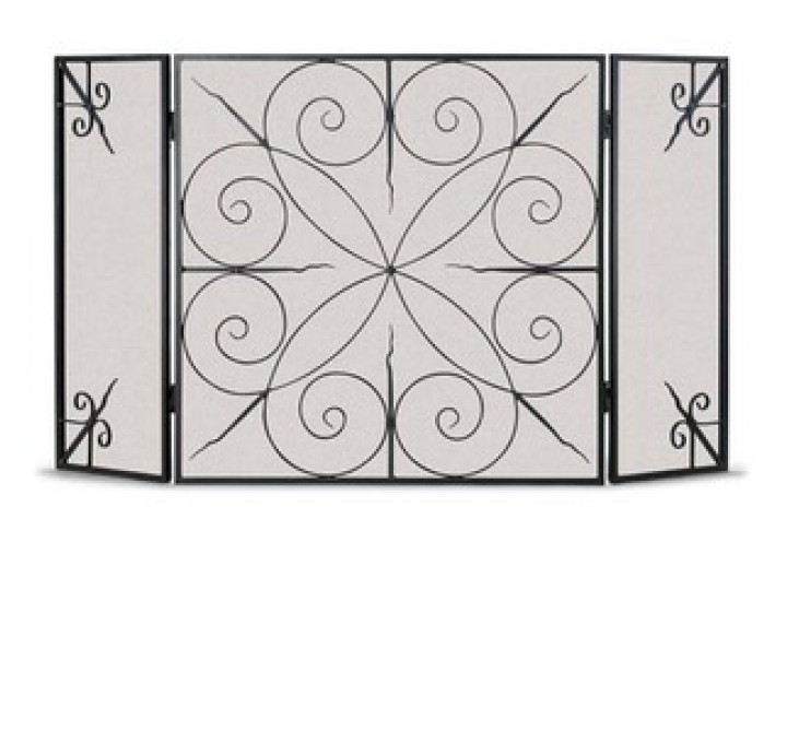 Fireside America Napa Forge Elements 3 Panel Screen - Brushed Bronze
