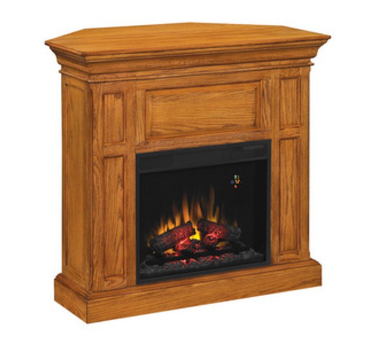 Fireside America Classic Flame 23 Inches Metropolis 2 In 1 Electric Fireplace - Antique Oak