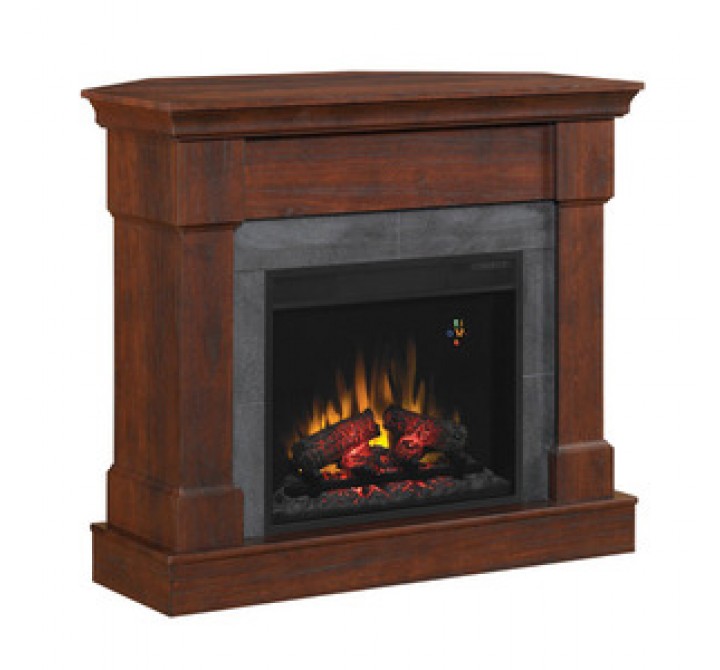 Fireside America Classic Flame 23 Inches Franklin Dual 2 In 1 Electric Fireplace - Roasted Mahogany