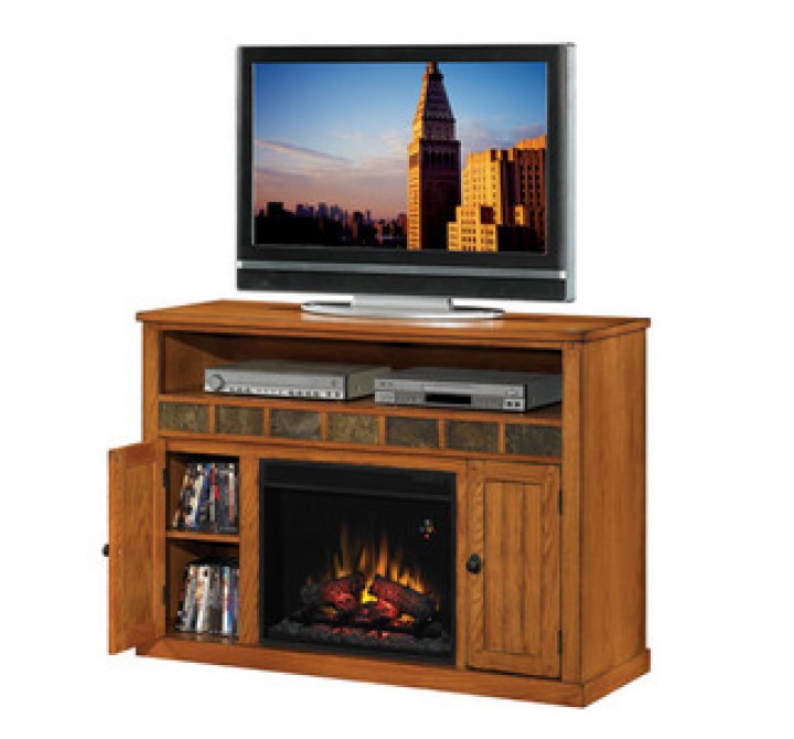 Fireside America Classic Flame 23 Inches Sedona Media Center with Electric Fireplace