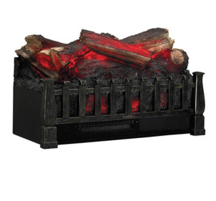 Fireside America Classic Flame Electric Log Basket for Existing Fireplaces - Black