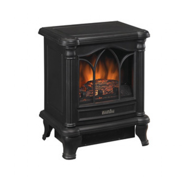 Fireside America Classic Flame Electric Stove With Heater - No Remote Control - Black